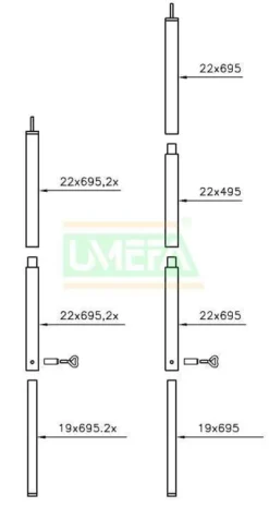 Campking Luifelstokkenset Sunsation Aluminium