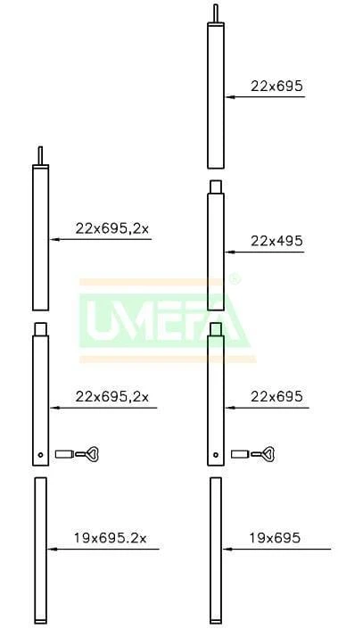 Campking Luifelstokkenset Sunsation Aluminium 1 Campking Luifelstokkenset Sunsation Aluminium