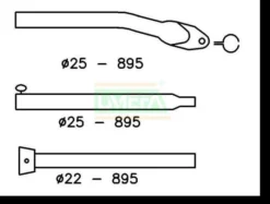Campking Aandrukstang 25/22 Mm Aluminium