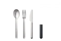 Mepal Bestekset Bloom 3-delig Zwart