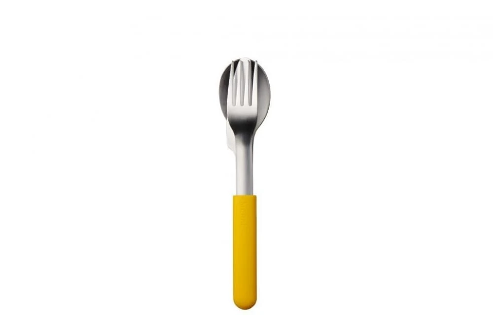 Mepal Bestekset Bloom 3-delig Geel 2 Mepal Bestekset Bloom 3-delig Geel - Afbeelding 2