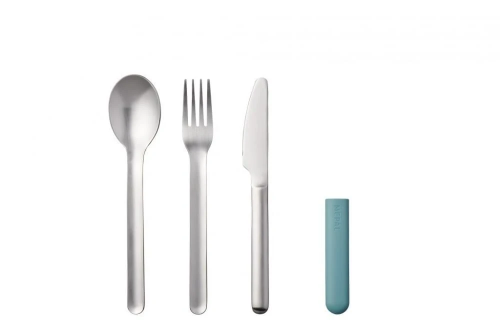 Mepal Bestekset Bloom 3-delig Groen 1 Mepal Bestekset Bloom 3-delig Groen