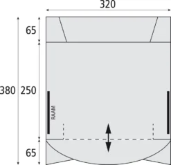 Bardani Midway Bustent Grijs -Kampeer Plezier 74479 bardani midway bustent