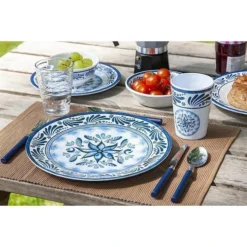 Bo-Camp Melamine Servies Old Dutch 16-delig -Kampeer Plezier 76887 bo camp bc servies old dutch 16dlg melamine