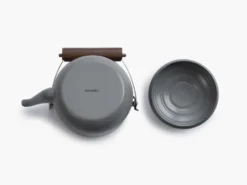 Barebones Geëmailleerde Theepot Donkergrijs -Kampeer Plezier 77646 barebones enamel theepot stone grey