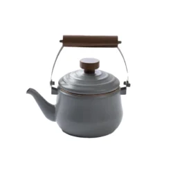 Barebones Geëmailleerde Theepot Donkergrijs