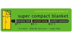 Lowland Super Compact Deken Slaapzak Dons 7 Lowland Super Compact Deken Slaapzak Dons -Kampeer Plezier 81122 lowland super compact deken slaapzak dons