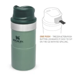 Stanley The Trigger-Action Travel Mug 0,25L Groen 7 Stanley The Trigger-Action Travel Mug 0,25L Groen -Kampeer Plezier 82035 stanley the trigger action travel mug 025l