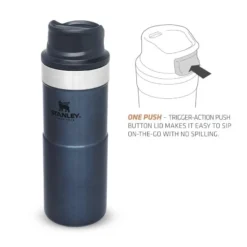 Stanley The Trigger-Action Travel Mug 0,35L Blauw -Kampeer Plezier 82055 stanley the trigger action travel mug 035l