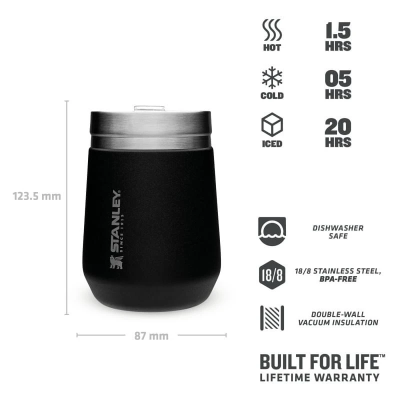 Stanley The Everyday GO Tumbler 0,3L Zwart 3 Stanley The Everyday GO Tumbler 0,3L Zwart - Afbeelding 3