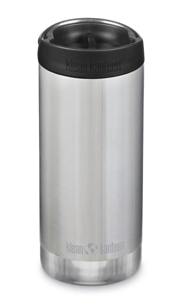 Klean Kanteen TKWide Isolatiefles 355 Ml Met Koffiedop Zilver 1 Klean Kanteen TKWide Isolatiefles 355 Ml Met Koffiedop Zilver
