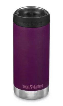 Klean Kanteen TKWide Isolatiefles 355 Ml Met Koffiedop Paars