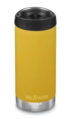Klean Kanteen TKWide Isolatiefles 355 Ml Met Koffiedop Geel