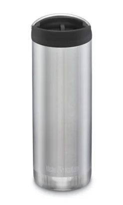 Klean Kanteen TKWide Isolatiefles 473 Ml Met Koffiedop Zilver