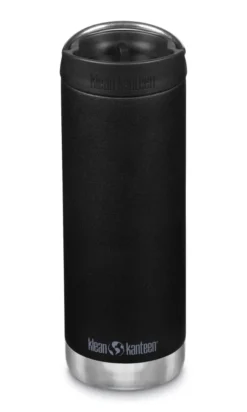 Klean Kanteen TKWide Isolatiefles 473 Ml Met Koffiedop Zwart