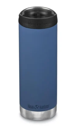 Klean Kanteen TKWide Isolatiefles 473 Ml Met Koffiedop Donkerblauw