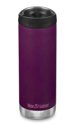 Klean Kanteen TKWide Isolatiefles 473 Ml Met Koffiedop Paars