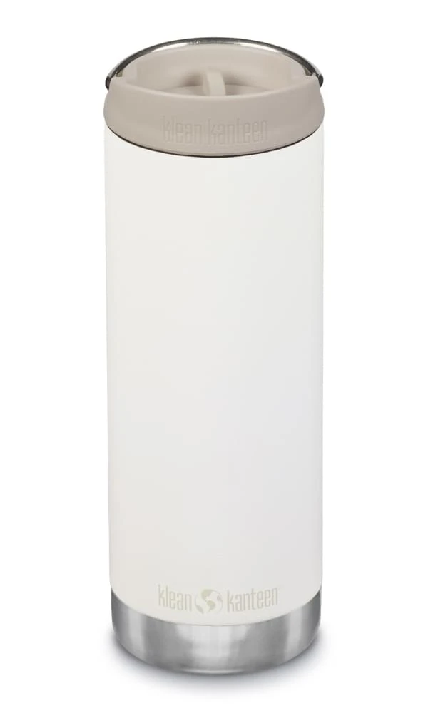 Klean Kanteen TKWide Isolatiefles 473 Ml Met Koffiedop Wit 1 Klean Kanteen TKWide Isolatiefles 473 Ml Met Koffiedop Wit