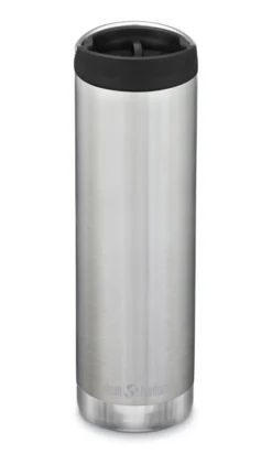 Klean Kanteen TKWide Isolatiefles 592 Ml Met Koffiedop Zilver