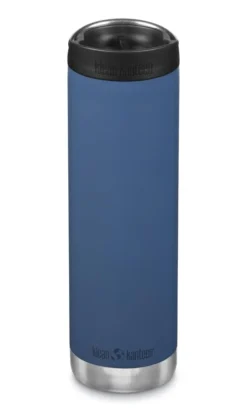 Klean Kanteen TKWide Isolatiefles 592 Ml Met Koffiedop Donkerblauw