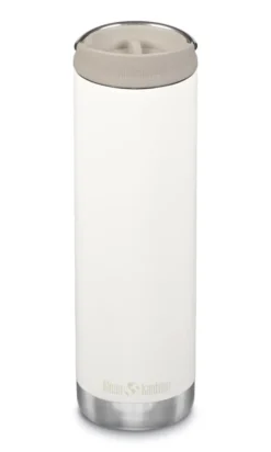 Klean Kanteen TKWide Isolatiefles 592 Ml Met Koffiedop Wit