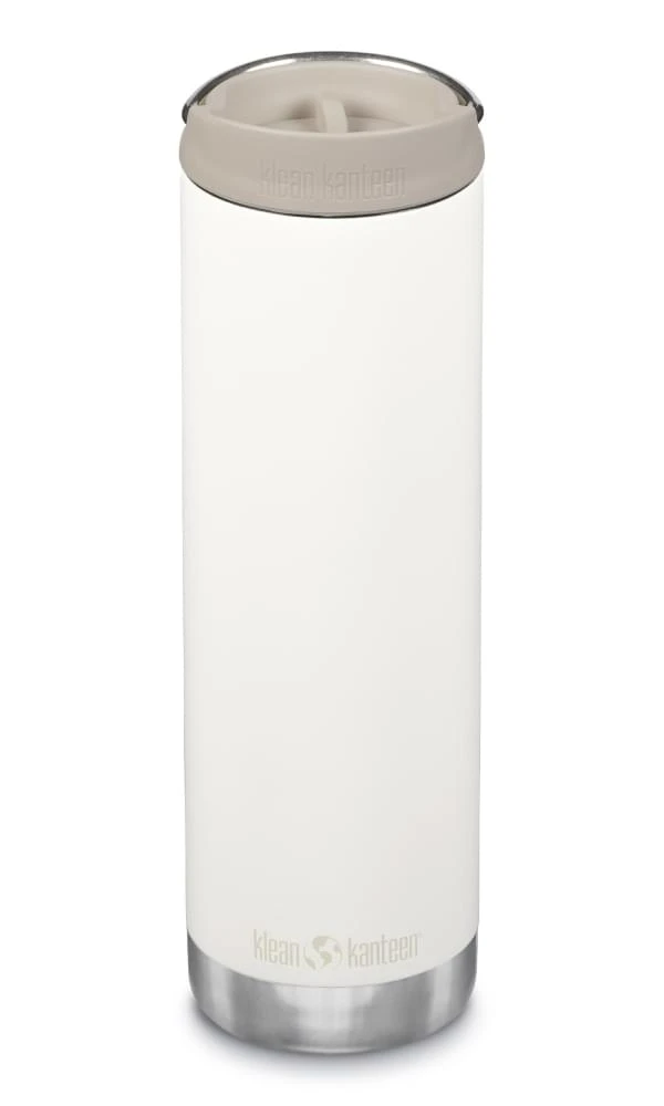 Klean Kanteen TKWide Isolatiefles 592 Ml Met Koffiedop Wit 1 Klean Kanteen TKWide Isolatiefles 592 Ml Met Koffiedop Wit