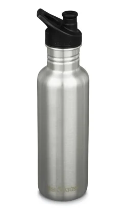 Klean Kanteen Classic Drinkfles Met Sportdop 800 Ml Zilver