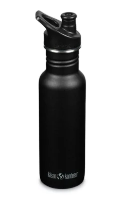 Klean Kanteen Classic Narrow Drinkfles Met Sportdop 532 Ml Zwart