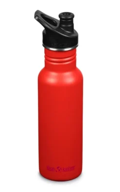 Klean Kanteen Classic Narrow Drinkfles Met Sportdop 532 Ml Rood
