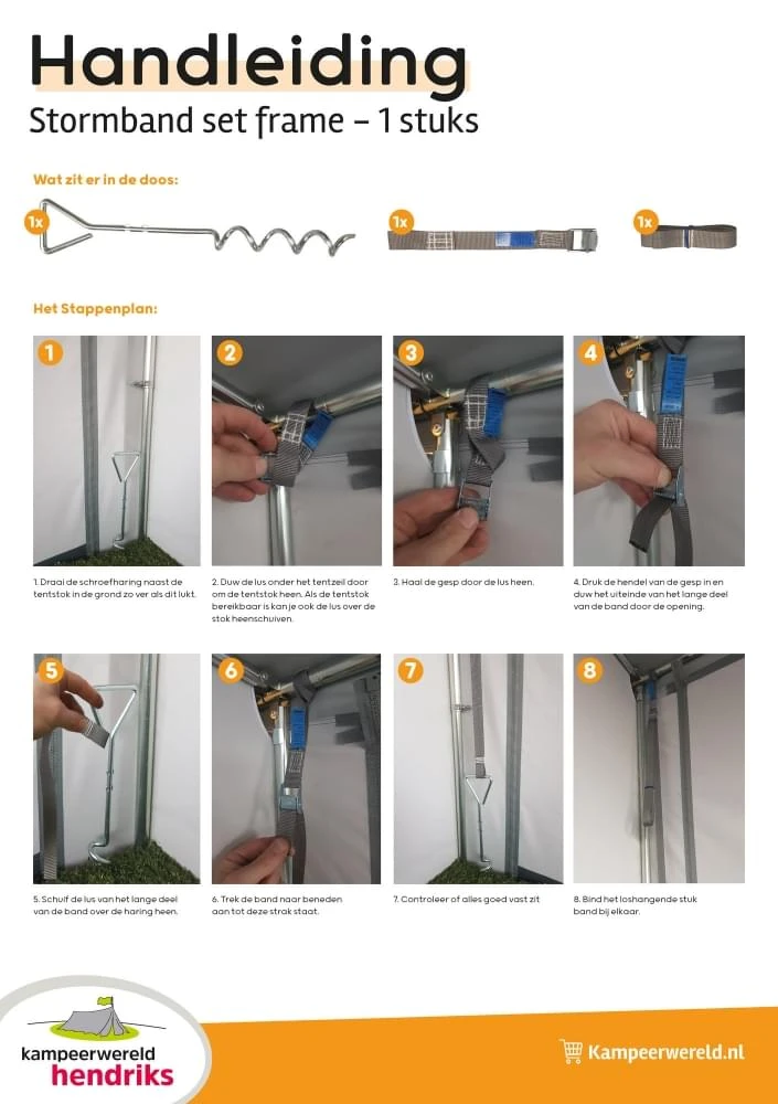Hendriks Stormband Set Frame 3x 5 Hendriks Stormband Set Frame 3x - Afbeelding 5