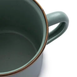 Barebones Geëmailleerde Beker - Set 2 Stuks Groen -Kampeer Plezier 88713 barebones geemailleerde beker set 2 stuks