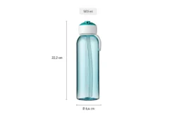 Mepal Waterfles Flip-Up Campus 500 Ml Blauw 11 Mepal Waterfles Flip-Up Campus 500 Ml Blauw -Kampeer Plezier 90488 mepal waterfles flip up campus 500 ml