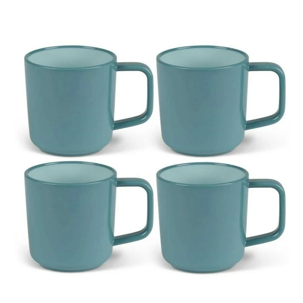 Kampa Mokken Set, 4 Stuks Blauw 2 Kampa Mokken Set, 4 Stuks Blauw - Afbeelding 2