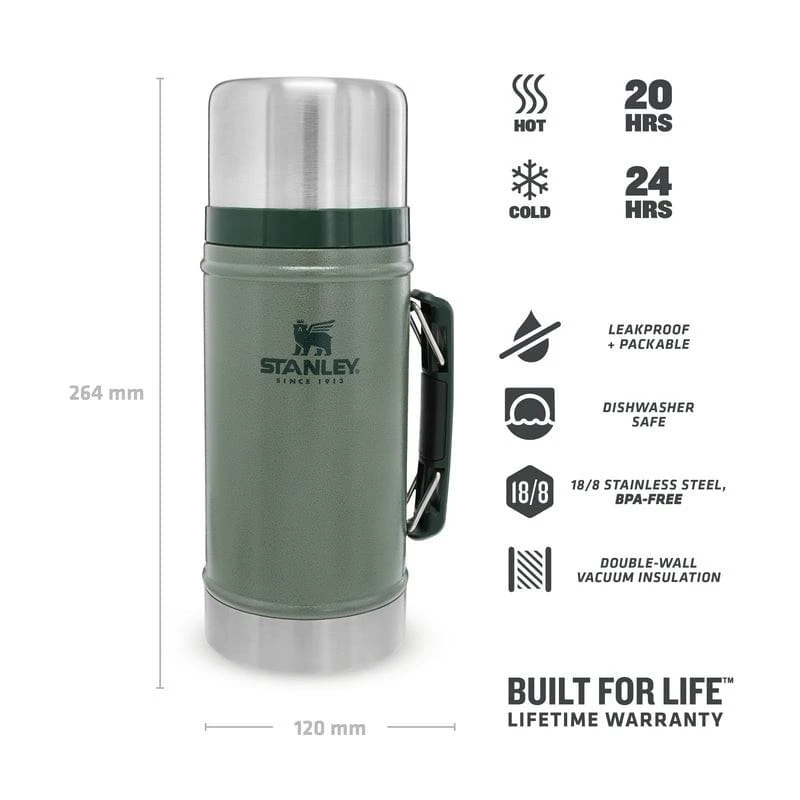 Stanley The Legendary Classic Food Jar 0.94L Groen 2 Stanley The Legendary Classic Food Jar 0.94L Groen - Afbeelding 2