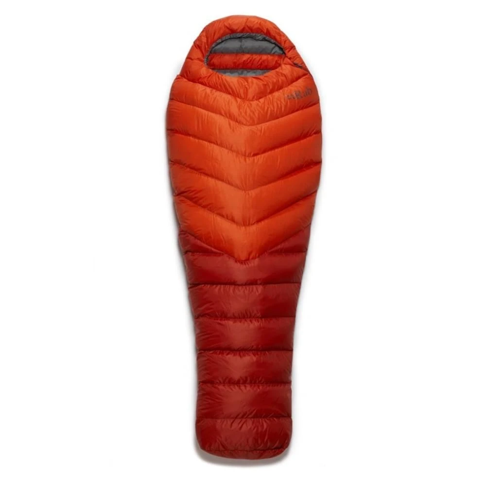 RAB Alpine 200 Long Mummy Slaapzak Dons Oranje 1 RAB Alpine 200 Long Mummy Slaapzak Dons Oranje